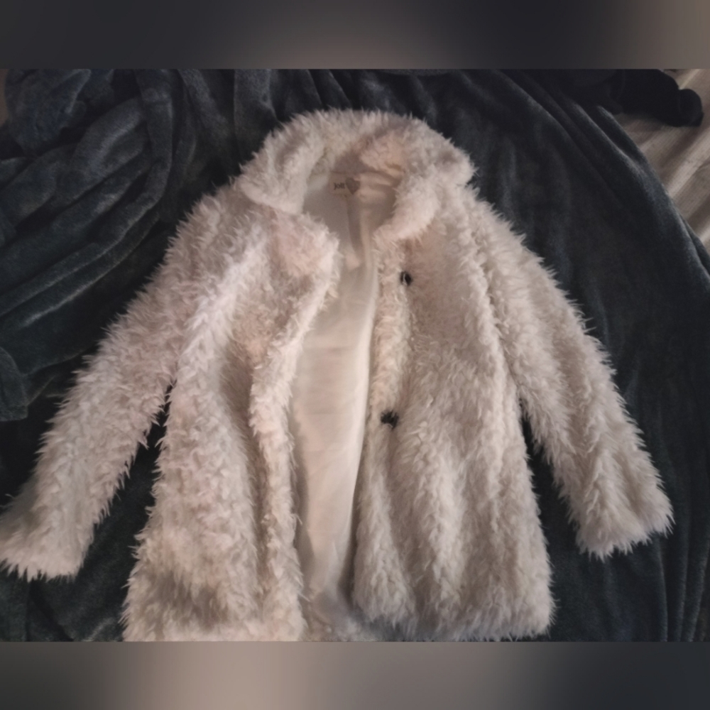 Jolt Lamb Faux Fur Teddy Jacket Size XS